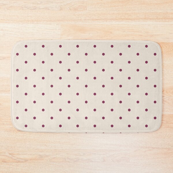 Item preview, Classic Wine Burgundy Red and Cream Ecru Polka Dot Pattern – Retro Minimalist Style  designed and sold by DaisyHouse.