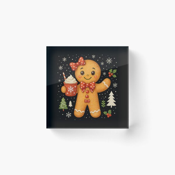 Item preview, Cute Gingerbread Christmas Snow Xmas Gifts For Men Women Kid designed and sold by SteveAllentc.