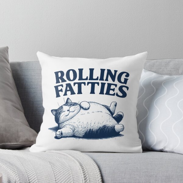Artikelvorschau, Rolling Fatties Katzenmaskottchen – Einfache Umrisse entworfen und verkauft von hieuha091XRg.