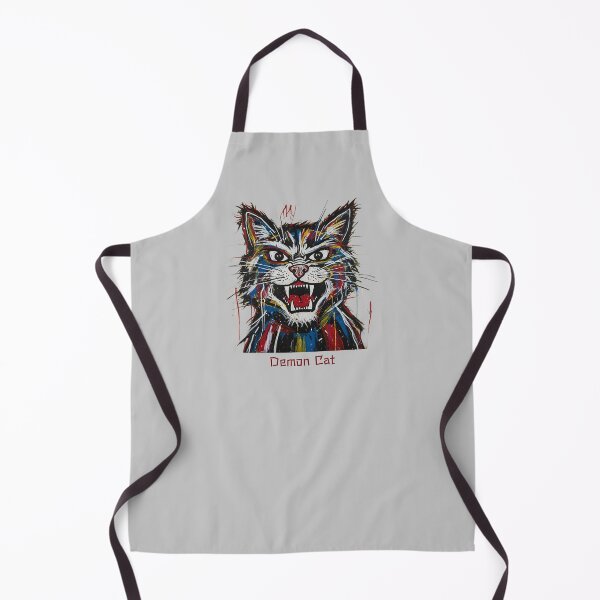 Item preview, Furious Abstract Expressionist Demon Cat Portrait designed and sold by KiwiRider.