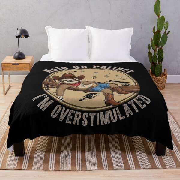 Item preview, Cowboy Sloth Overstimulated Western Shirt designed and sold by LarryMBrown.