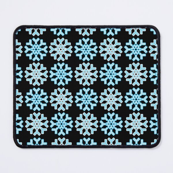 Item preview, Antibody Snowflakes - Ice Blue on Black designed and sold by Artsy-Chemist.