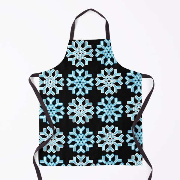 Item preview, Antibody Snowflakes - Ice Blue on Black designed and sold by Artsy-Chemist.