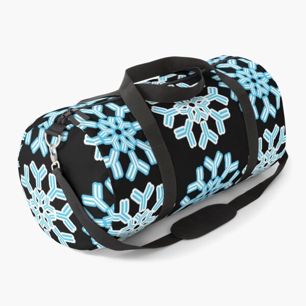 Item preview, Antibody Snowflakes - Ice Blue on Black designed and sold by Artsy-Chemist.