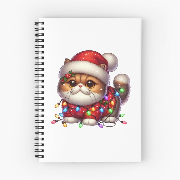 Item preview, Exotic Shorthair cat Christmas designed and sold by doodIllustrate.