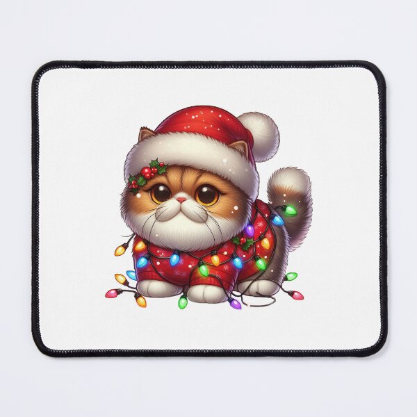 Item preview, Exotic Shorthair cat Christmas designed and sold by doodIllustrate.