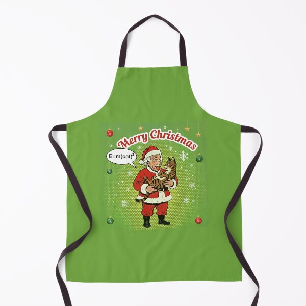 Item preview, Merry Christmas Einstein - Funny Science Cat Lover Holiday Gift E=m(cat)² designed and sold by SammyMorry.
