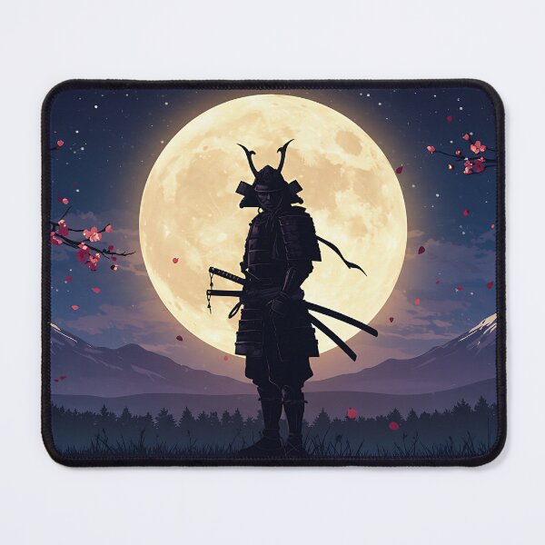 Item preview, Samurai Silhouette and Golden Moon designed and sold by saiful020.