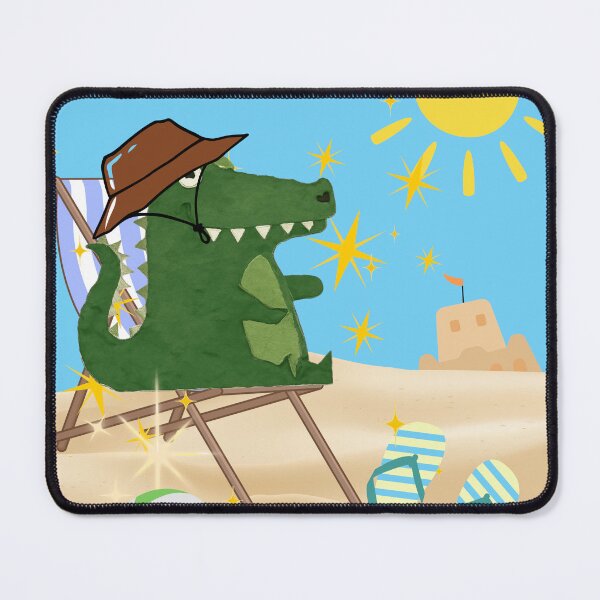 Item preview, Beach Alligator - Funny Summer Vacation Gator Tropical Humor Art designed and sold by Extremeallie.