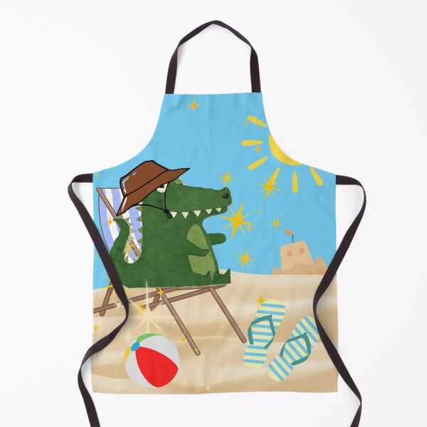 Item preview, Beach Alligator - Funny Summer Vacation Gator Tropical Humor Art designed and sold by Extremeallie.