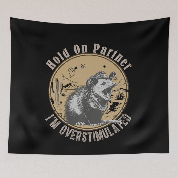 Item preview, Overstimulated Cowboy Opossum Shirt designed and sold by LashondaGreen89.
