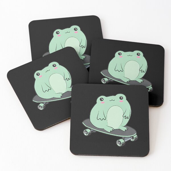 Item preview, Cottagecore Aesthetic Kawaii Skateboarding Frog Skateboarder designed and sold by ClaraTeresa1.