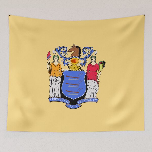 Item preview, New Jersey flag designed and sold by Pegasus00.