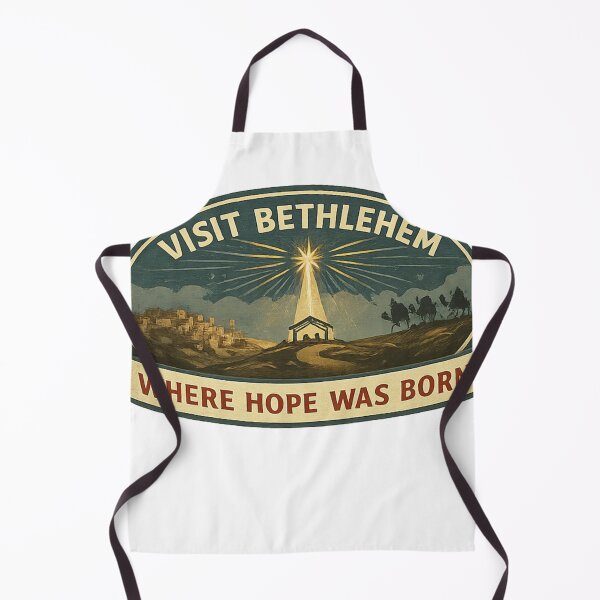 Item preview, Visit Bethlehem: Where Hope Was Born (Vintage Travel Decal) designed and sold by DailyGospel | Christian Art and Design.