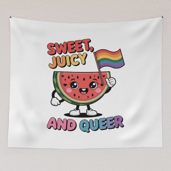 Item preview, Sweet, Juicy, And Queer  LGBT Pride designed and sold by catsdothingz.