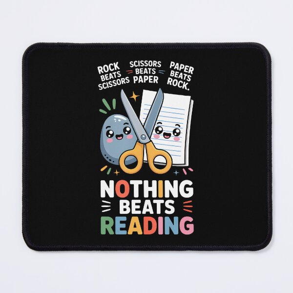 Item preview, Nothing Beats Reading Rock Paper Scissors designed and sold by CarmelaConstan.