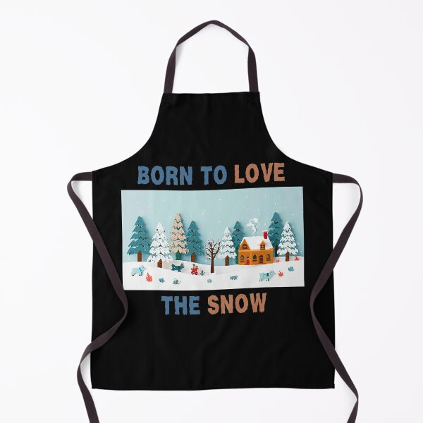 Item preview, Born To Love The Snow - Whimsical Paper Cut Winter Landscape designed and sold by GreyChocolate.
