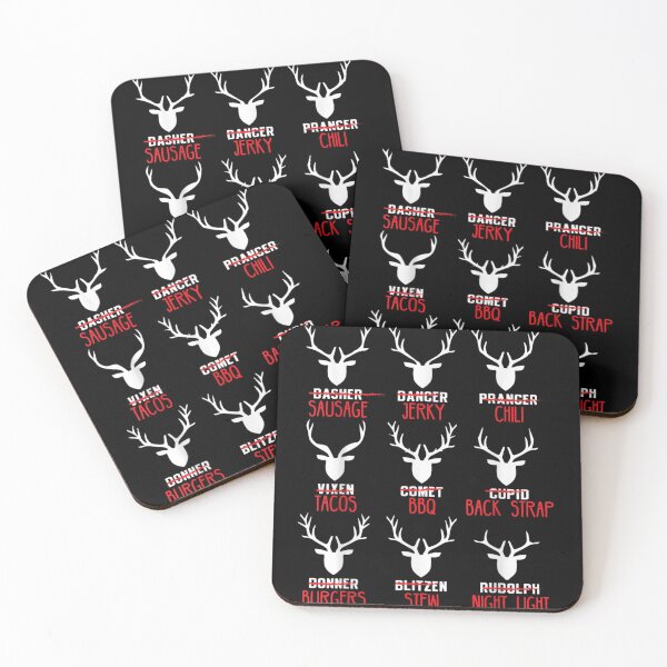 Item preview, Reindeer Names Changed To Various Meat Dishes Funny Hunting Christmas designed and sold by DaphoLatara.