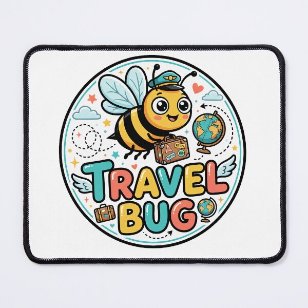 Item preview, Travel Bug Bee Cute Wanderlust Explorer designed and sold by Quillway.