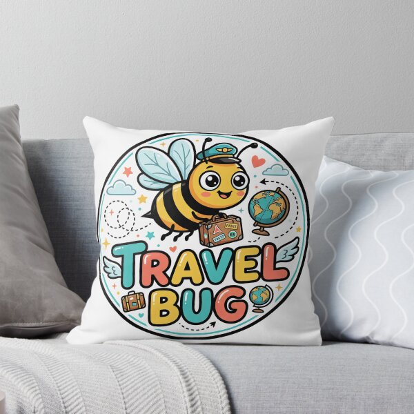 Item preview, Travel Bug Bee Cute Wanderlust Explorer designed and sold by Quillway.