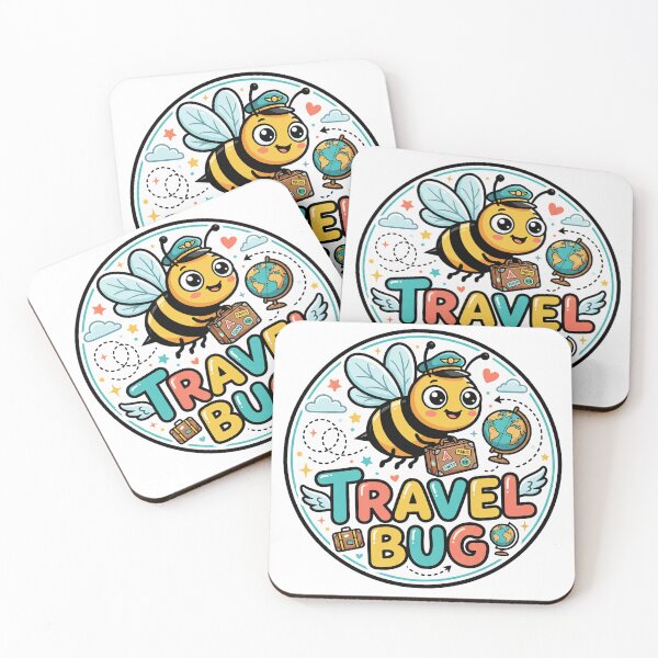 Item preview, Travel Bug Bee Cute Wanderlust Explorer designed and sold by Quillway.