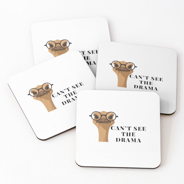 Item preview, Funny Ostrich With Glasses – Can’t See The Drama – Cute Animal Humor Design designed and sold by DesignElmissaoui.
