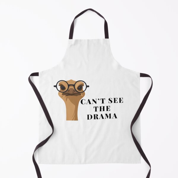 Item preview, Funny Ostrich With Glasses – Can’t See The Drama – Cute Animal Humor Design designed and sold by DesignElmissaoui.