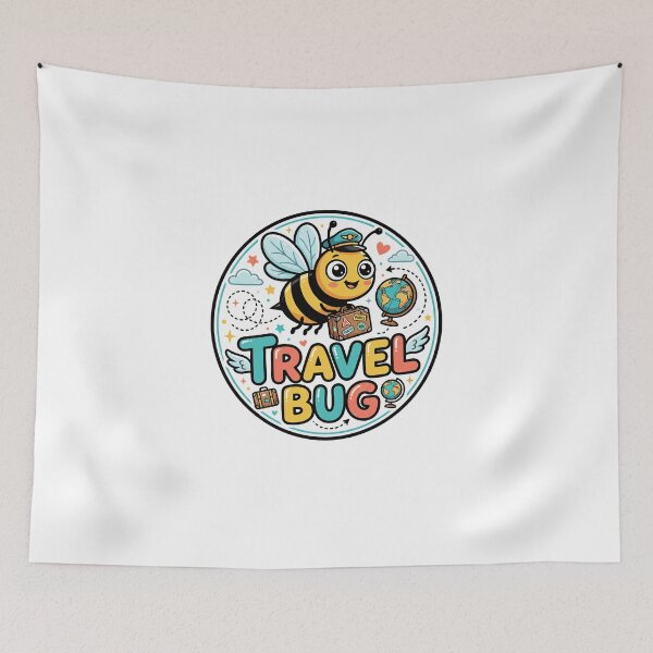 Item preview, Travel Bug Bee Cute Wanderlust Explorer designed and sold by Quillway.