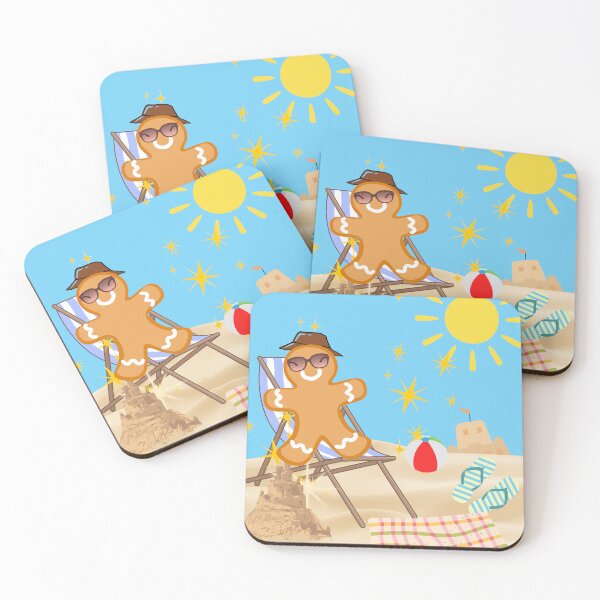 Item preview, Beach Gingerbread - Funny Summer Cookie Vacation Humor Art designed and sold by Extremeallie.