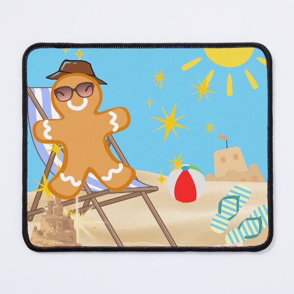 Item preview, Beach Gingerbread - Funny Summer Cookie Vacation Humor Art designed and sold by Extremeallie.