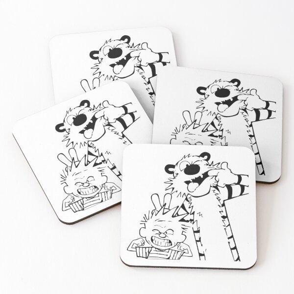 Item preview, Calvin And Hobbes Making Faces Bunny Ears Prank designed and sold by sardencourey3.