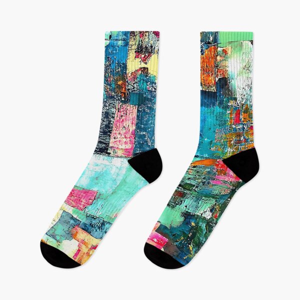 Item preview, Grunge-Style Colorful Modern Contemporary Textured Abstract Art designed and sold by DEC02.