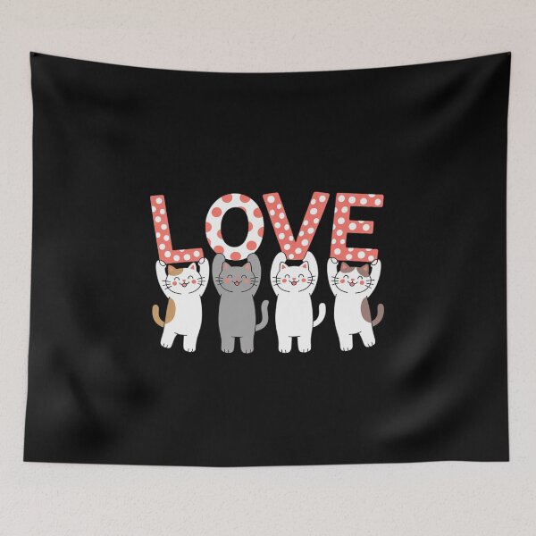 Item preview, Cat Love Valentine Sweatshirt, Cute Cat Valentine designed and sold by Moxizz.