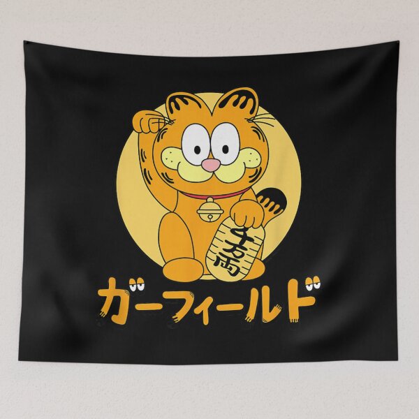 Item preview, Garfield Maneki Neko Japanese Lucky Cat Good Fortune designed and sold by sardencourey3.