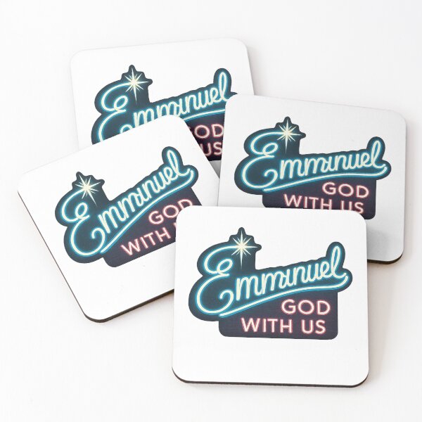 Item preview, Emmanuel Neon Sign: God With Us (Matthew 1:23) designed and sold by DailyGospel | Christian Art and Design.