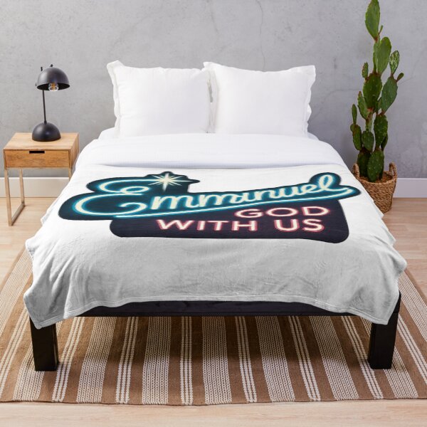 Item preview, Emmanuel Neon Sign: God With Us (Matthew 1:23) designed and sold by DailyGospel | Christian Art and Design.