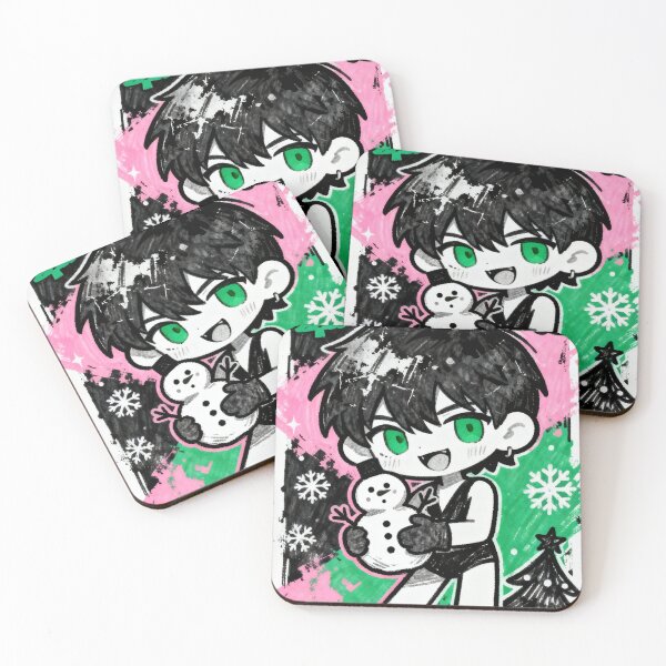 Item preview, Christmas Magic Chibi Character with Snowman Festive Art designed and sold by wangkyxing.