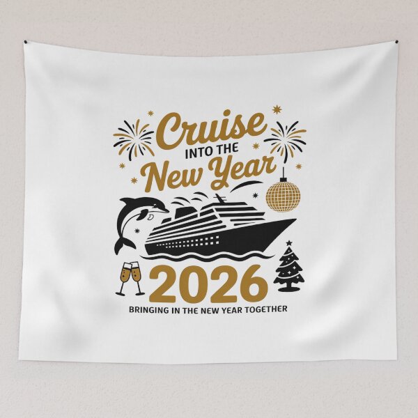 Item preview, Cruising Into The New Year 2026 Happy New Year designed and sold by Moxizz.