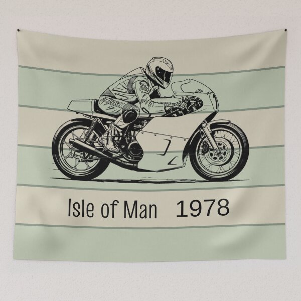 Item preview, Isle of Man TT Vintage Racing Motorcycle 1978 designed and sold by KiwiRider.