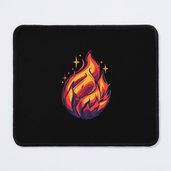 Item preview, Bold Fireball Flame Icon Vector Graphic | High Contrast Pop Art Sticker & T-Shirt Design for Skater Streetwear designed and sold by HimBoo.