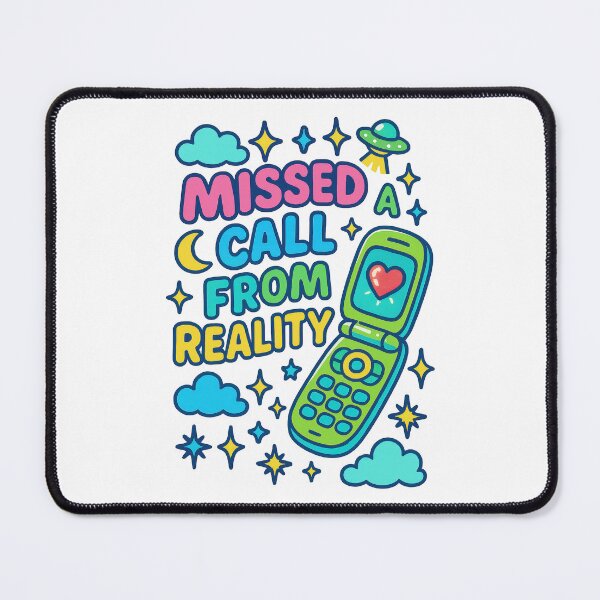 Item preview, Missed a Call from Reality Retro Flip Phone Y2K Aesthetic Design designed and sold by inkoutninja.