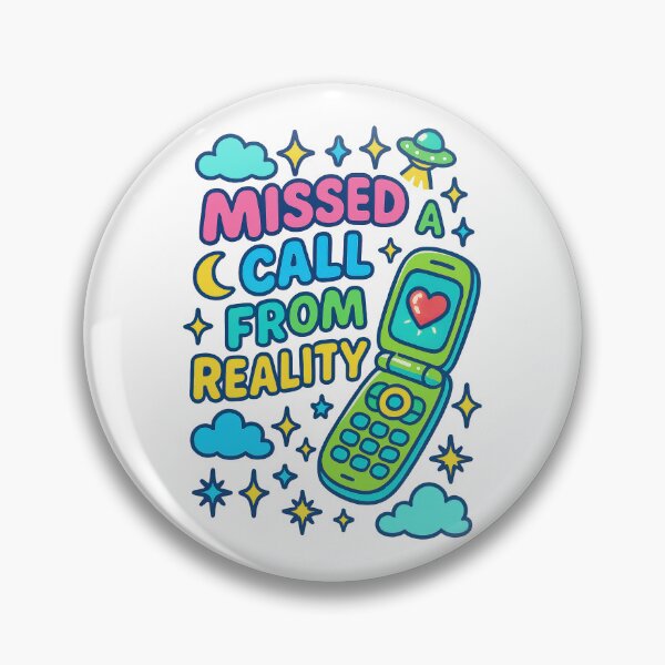 Item preview, Missed a Call from Reality Retro Flip Phone Y2K Aesthetic Design designed and sold by inkoutninja.