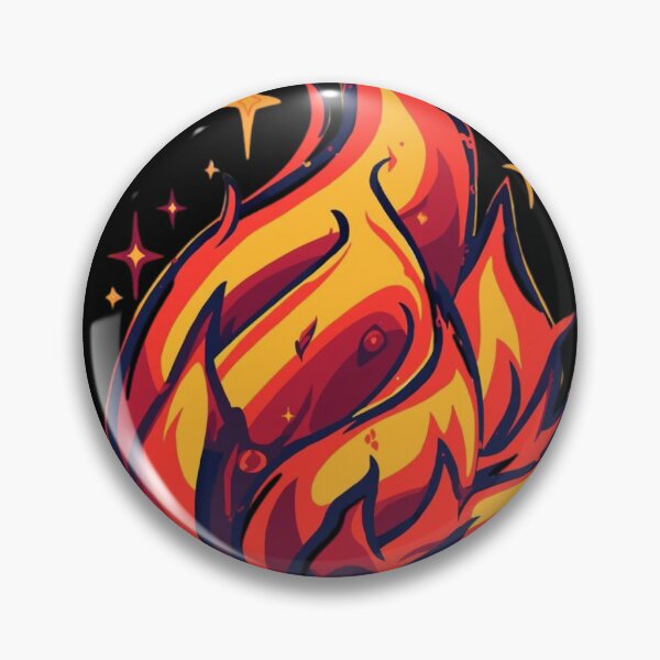 Item preview, Bold Fireball Flame Icon Vector Graphic | High Contrast Pop Art Sticker & T-Shirt Design for Skater Streetwear designed and sold by HimBoo.
