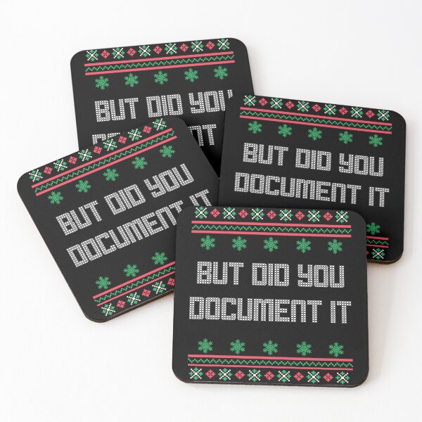 Item preview, But Did You Document It Funny Developer Ugly Christmas Sweater Meme designed and sold by DaphoLatara.