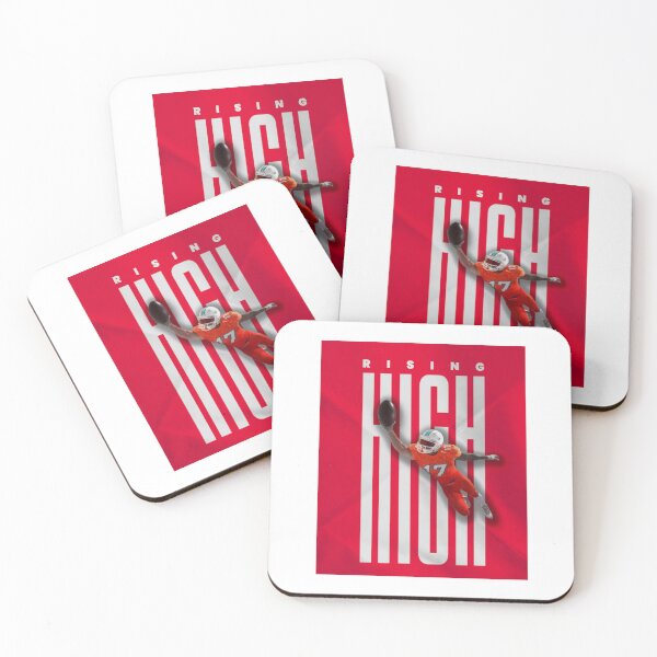 Item preview, Rising High American Football Catch | Wide Receiver Action Sports Art designed and sold by Taanva.