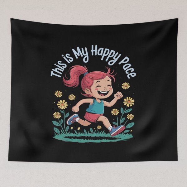 Item preview, This Is My Happy Pace Marathon Runner designed and sold by TechnicalSara.