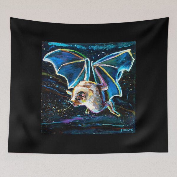 Item preview, Psychedelic Bat In Night Sky designed and sold by gvwaefle39.