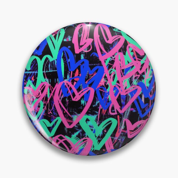 Item preview, Grunge Street Hand Painted Hearts Abstract Art Designs  designed and sold by DEC02.