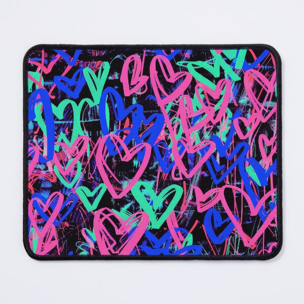 Item preview, Grunge Street Hand Painted Hearts Abstract Art Designs  designed and sold by DEC02.