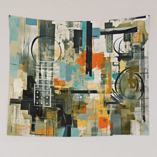 Item preview, Grunge Street Art Colorful Contemporary Modern Abstract Art designed and sold by DEC02.